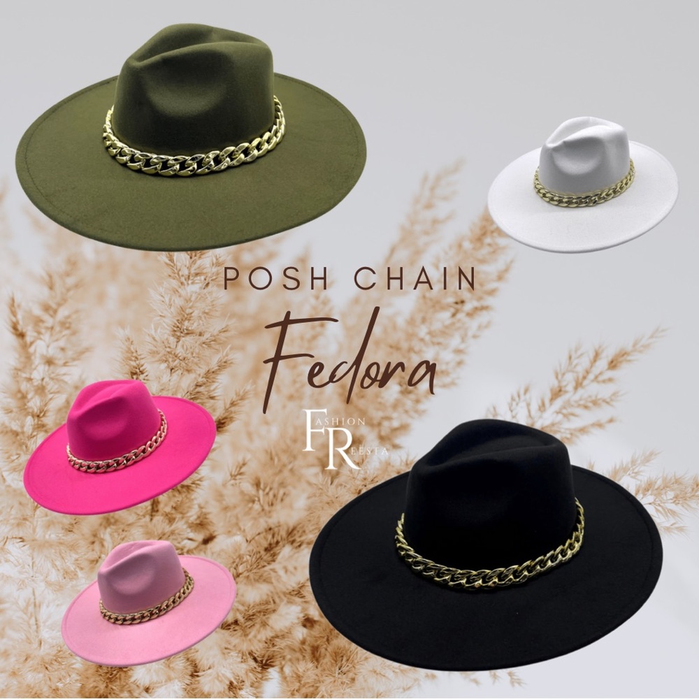 Cosmo Fedora Hat: Black - Picture 2 of 3